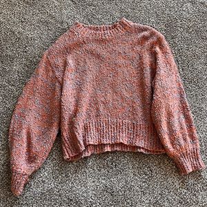 Women’s Orange and Blue Oversized Sweater